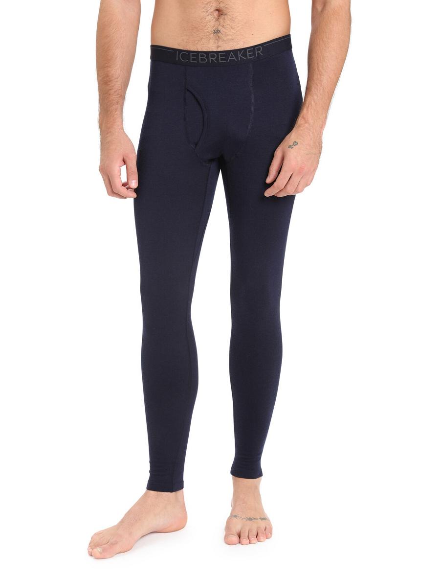 Midnight Navy Icebreaker Merino 200 Oasis with Fly Men\'s Leggings | AU 1132WNBY